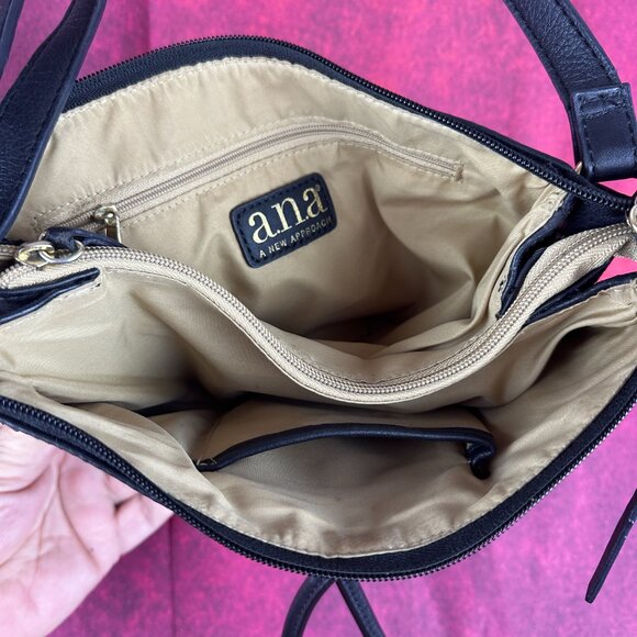 A.N.A NEW APROACH WOMEN SHOULDER SMALL BAG WITH ADJUSTABLE STRAP, BLACK - Picture 5 of 12